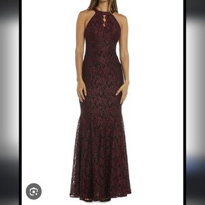 Nwt Sparkly Soft Lace Gown, Formal Holiday Dress size 6, woman's R&M Prom